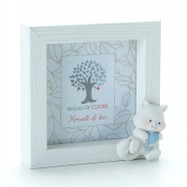 CORNICE 10x10 GATTO AZZURRO BOMBONIERE SOLIDALI             
